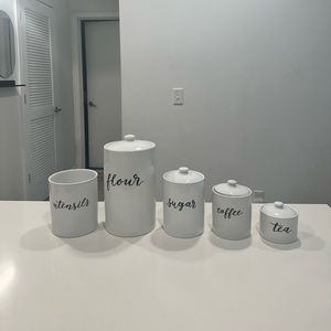 5 pc Threshold kitchen glass organizing set from Target